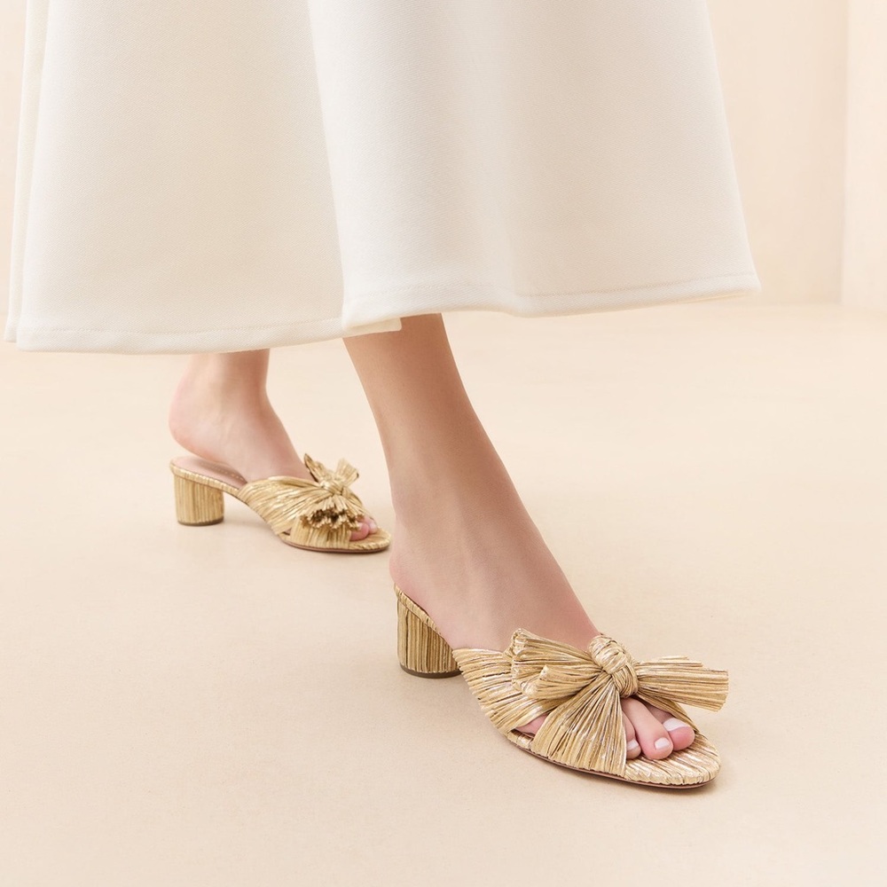 Loeffler Randall Gold Mules